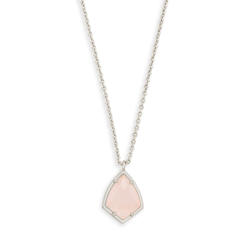 New Kendra Scott Cory Pendant Necklace In Silver